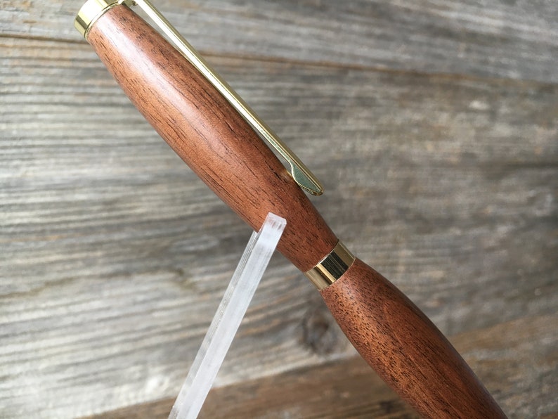 Walnut Wood Pen Hand Turned, Executive and Slimline image 7