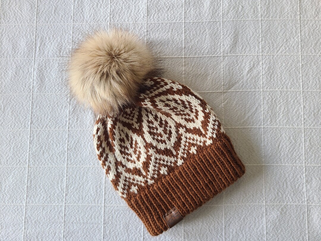 Fair Isle Beanie - Ivory main image 1