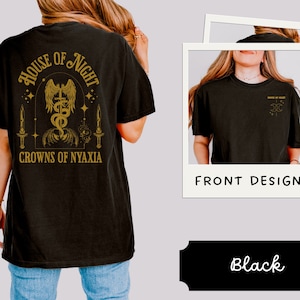 Crowns of Nyaxia inspired Tshirt The Serpent and The Wings of Night Shirt Comfort Colors® Tee, Carissa Broadbent Licensed Bookish Merch