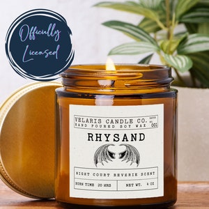 Night Court Reverie Rhysand Candle Officially Licensed ACOTAR Velaris Candle Co Bookish Gift for Fantasy Lovers and ACOTAR Fans SJM Merch