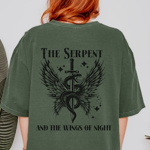 The Serpent & the Wings of Night Comfort Colors® Tee Carissa Broadbent Licensed Bookish Merch House of Night Tshirt Crowns of Nyaxia Rishan