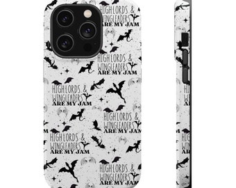 Highlords & Wingleaders Phone Case iPhone MagSafe Compatible Fantasy Dragon Phone Case Gift for Book Lovers Book Phone Case Bookish iPhone