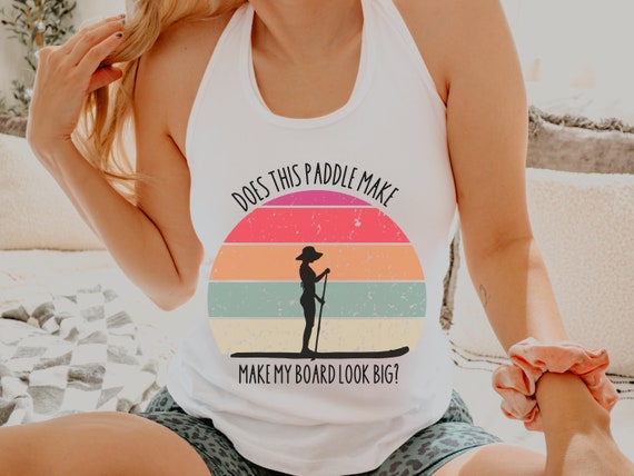Vintage Woman On Sup Stand Up Paddleboard Retro Shirt Vintage Woman On Sup Stand Up Paddleboard Retro Shirt