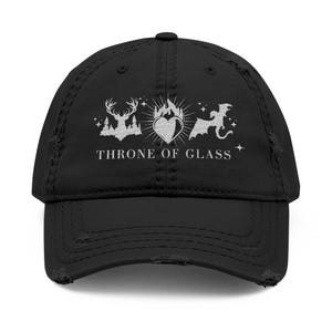 TOG Embroidered Hat Gift for SJM Fans Embroidered Bookish Throne of Glass Hat Sarah J Maas Merch Birthday Gift Aelin Hat