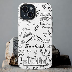 Bookish iPhone Case MagSafe Compatible Romantasy Trope Phone Case Enemies to Lovers BookTok Aesthetic iPhone 16 + All Model image 1