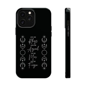 ACOTAR iPhone Case Rhys and Feyre Maas Obsessed Phone Case Protective MagSafe Compatible Tough Phone Case Bookish Sarah J Maas Merch