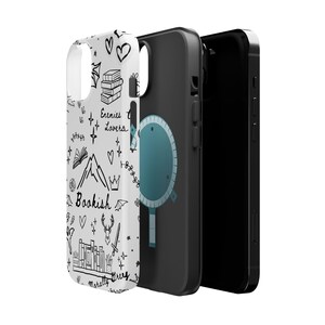 Bookish iPhone Case MagSafe Compatible Romantasy Trope Phone Case Enemies to Lovers BookTok Aesthetic iPhone 16 + All Model image 4