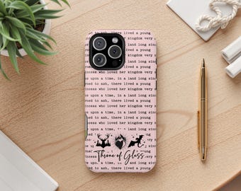 Throne of Glass iPhone Case MagSafe Compatible Book Lover Gift  Fantasy Bookish Aesthetic Cover for Readers iPhone 13 to 16 Romantasy Cover