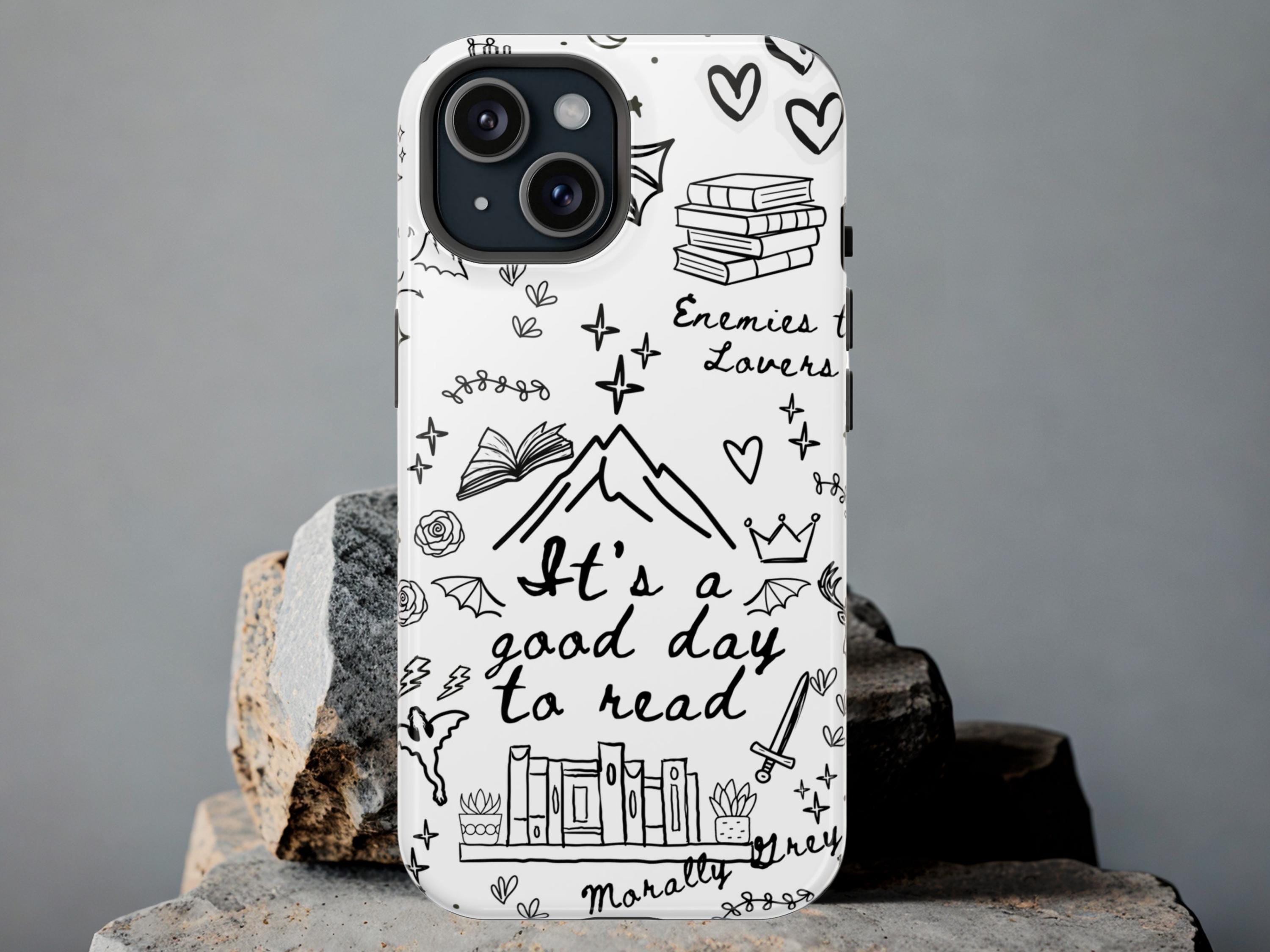 Bookish iPhone Case MagSafe Compatible Romantasy Book Trope Phone Case Enemies to Lover BookTok Aesthetic iPhone 16 + All Model Teacher Gift