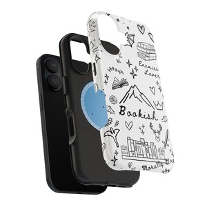 Bookish iPhone Case MagSafe Compatible Romantasy Trope Phone Case Enemies to Lovers BookTok Aesthetic iPhone 16 + All Model image 8