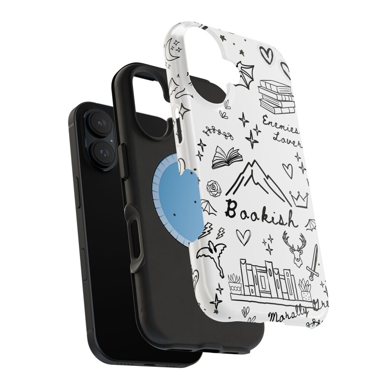 Bookish iPhone Case MagSafe Compatible Romantasy Trope Phone Case Enemies to Lovers BookTok Aesthetic iPhone 16 + All Model image 8