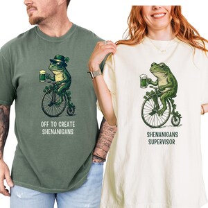 Funny St Patrick's Day Couple Shirts: Irish Shenanigans, Green Beer