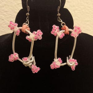 Pink Frame Earrings