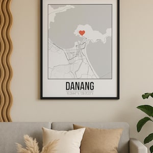 5 Vietnam Map Bundle - Set mit 5 digitalen Downloads | Personalisierte druckbare Kunst | Minimalistisches Reise Poster Set