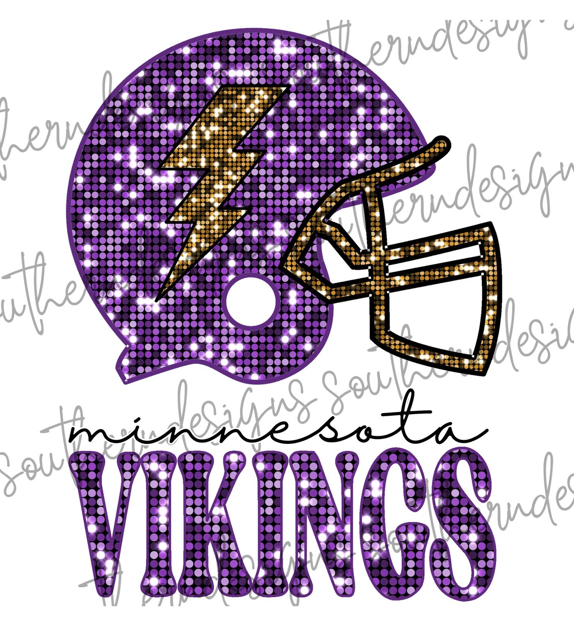 Vikings Football Helmet PNG, Sequin Helmet, Digital Download - Etsy