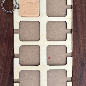 1.5 inch Square Keychain Jig - XCS & SVG (Amazon Keychaing Blanks)