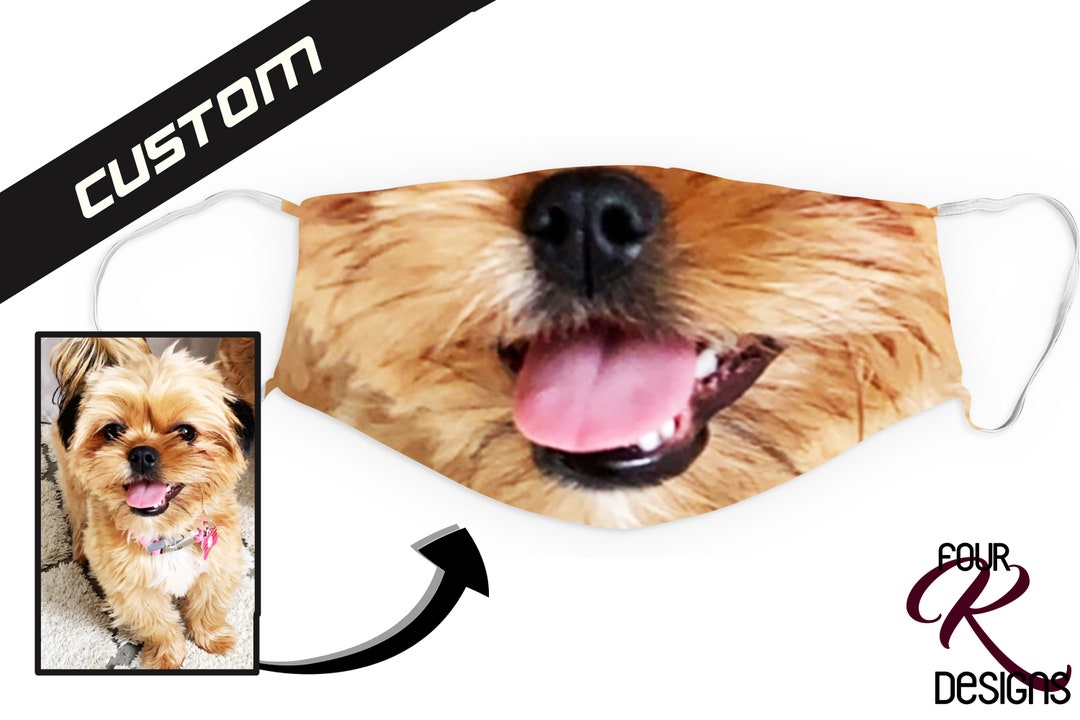 Custom Pet Face Mask, Pet Facemask, Puppy Face Mask, Dog Face Mask, Cat