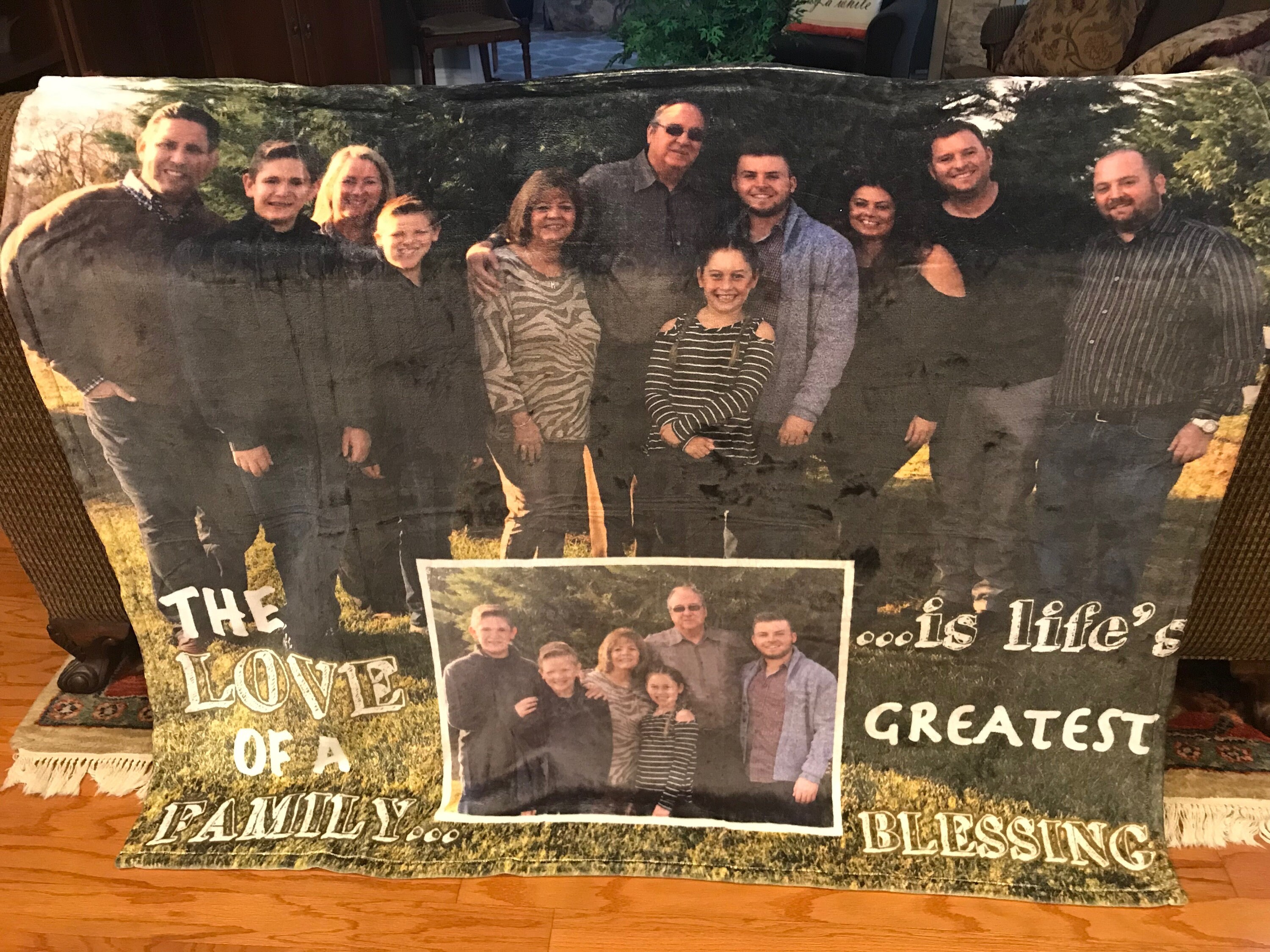 FAMILY Photo Blanket Custom Fleece Blanket Baby Blanket Etsy