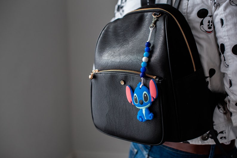 Disney Charms Disney Gifts for Her Anime Christmas Gift Stocking Stuffer Disney Keychain Lilo and Stitch Stitch Keychain