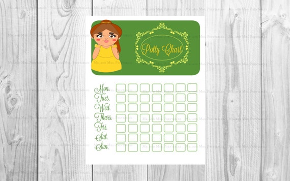 Disney Princess Potty Training Reward Chart