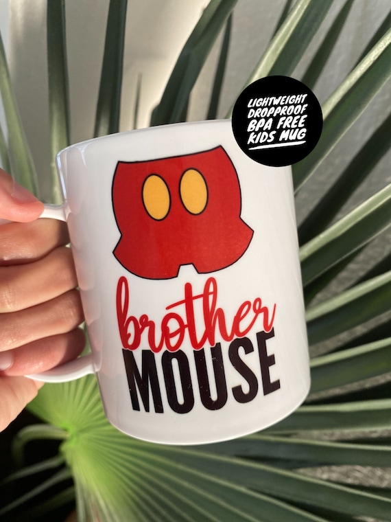 Brother Mouse Plastic Mug Cup for Kids. Unbreakable Mug. 