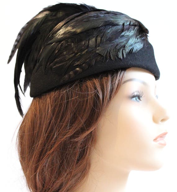 Vintage Sophisticated Feather Mr. John Calot Hat |