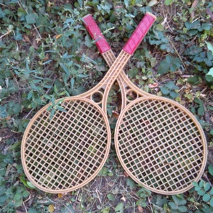 Vintage Badminton Rackets / Old Badminton Rackets / Plastic Badminton Rackets / Vintage Tennis Rackets / Collectible Tennis Racket