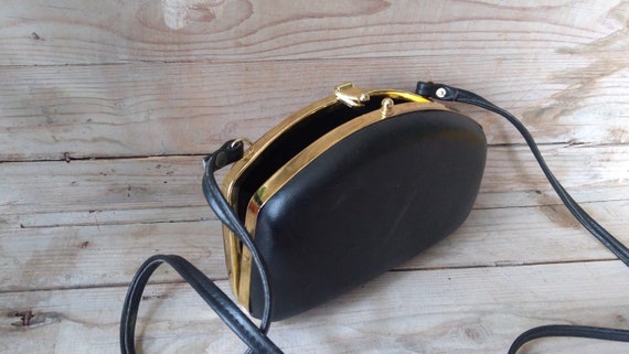 Vintage Black Suitcase / Vintage Retro Bag / Vint… - image 9