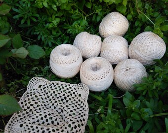 Vintage  Crochet Yarn / yarn for knitting / Crocheting Yarn / Crochet Thread / Knitting Supplies / Balls Crochet Yarn / Crochet Lace Thread