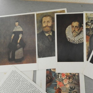 19 Russian Old Postcards Of Works By Great Artists / Postcards From The State Pushkin Museum / Collection For Connoisseurs Of Art Meets Art