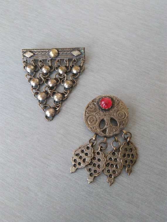 Gelijkmatig Draak Spookachtig Vintage Broche / Set van twee oude broches / Vintage sieraden - Etsy België
