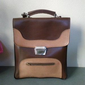 Vintage Men Bulgarian Handbag From The 70s / Faux Leather Mens Briefcase / Vintage Men Messenger Bag / University College Practical Bag.