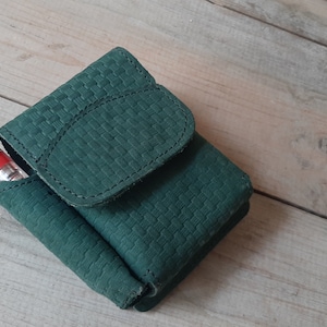 Custodia per cinture di sigaretta fatta a mano / custodia per sigarette in pelle vintage / scatola di pelle genuina / porta scatola di sigarette / custodia con slot più leggero