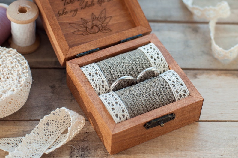 Keepsake Ring Box / Handpainted Wedding Box / Custom Box for Etsy