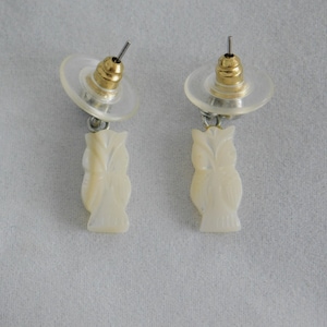 Vintage Collectible Owl Shaped Earrings