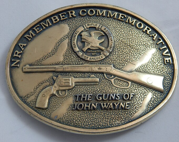 Vintage Belt Buckle Guns of John Wayne Etsy