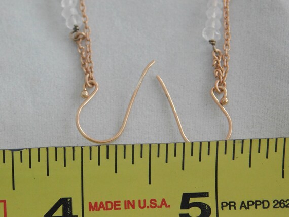 Vintage Collectible Copper Wire Drop Earrings - image 3