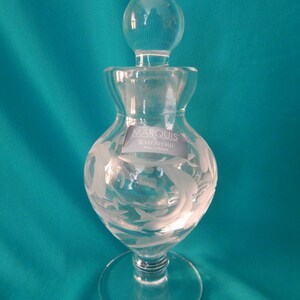 Vintage Waterford  Perfume Bottle with Label
