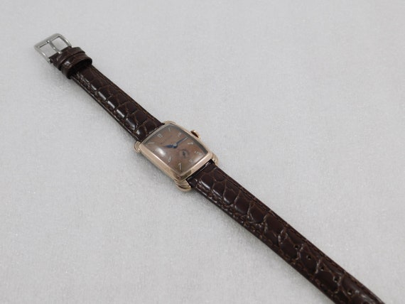 Vintage Collectible Copper Faced Art Deco Bulova … - image 5