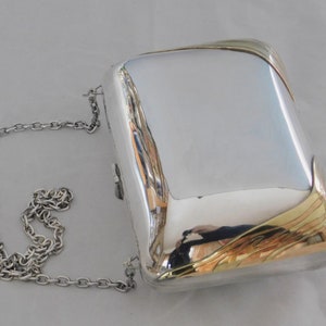 Vintage Collectible Silver Plated Ladies Purse