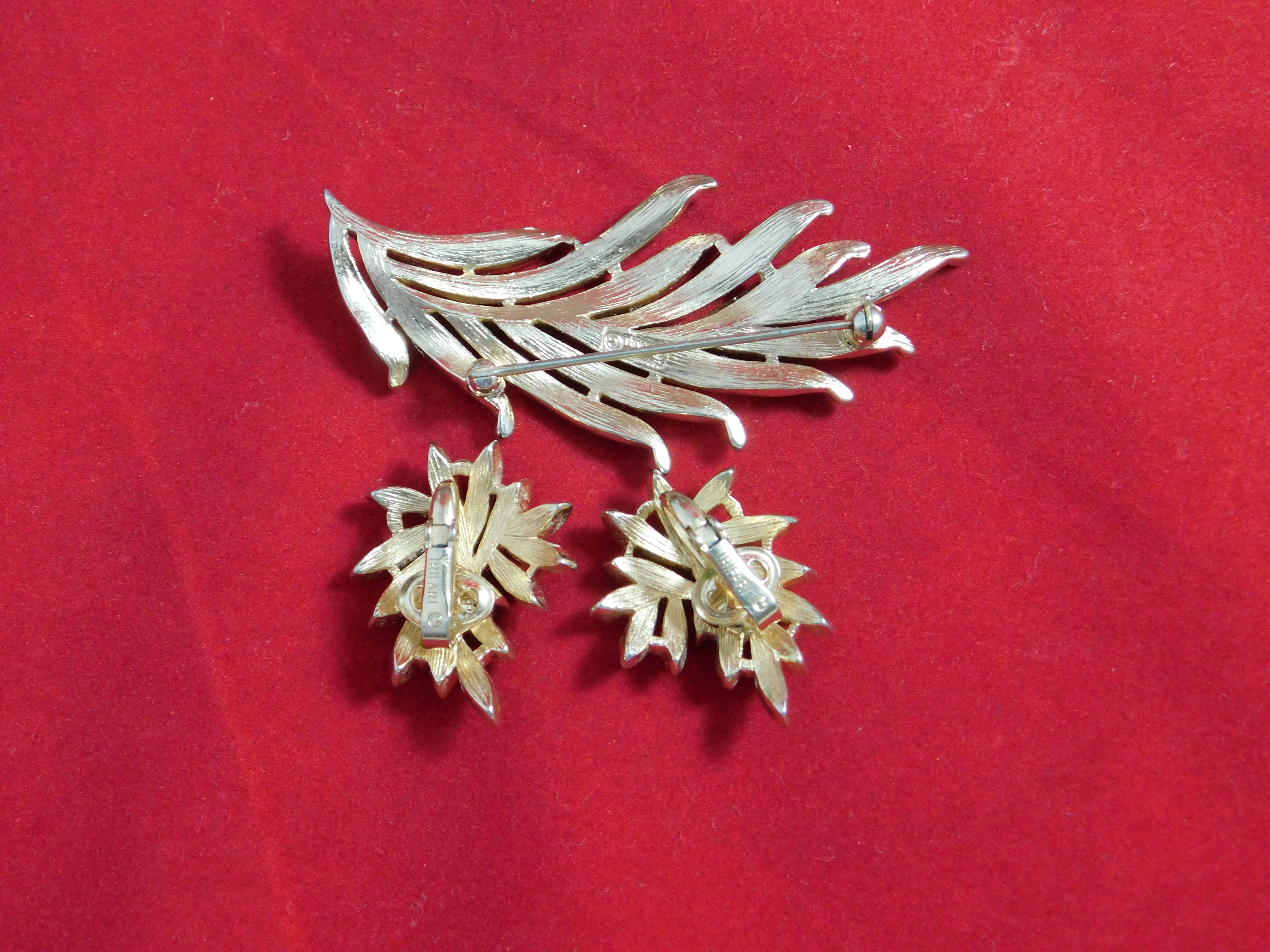 ヴィンテージ コレクターズアイテム トリファリ ブローチ＆イヤリング