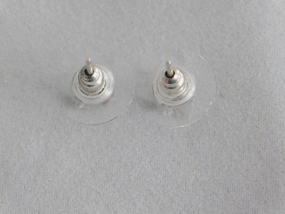 Vintage Collectible Sterling Silver Earring with … - image 2