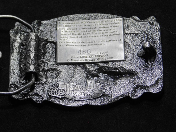 Stoneham centennial belt buckle. - Gem display picture 2