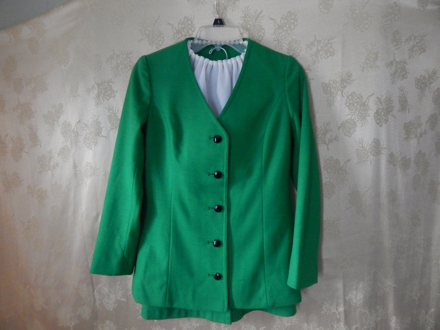 Vintage Collectible French Designer Jean-Louis 1973 United Airlines Stewardess Uniform Rare