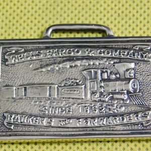 Vintage Pocket Watch Fob Wells Fargo
