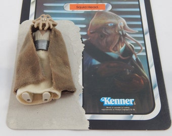 Vintage Star Wars Squid Head with Card 1983