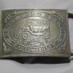 Vintage Collectible Ford Motor Belt Buckle