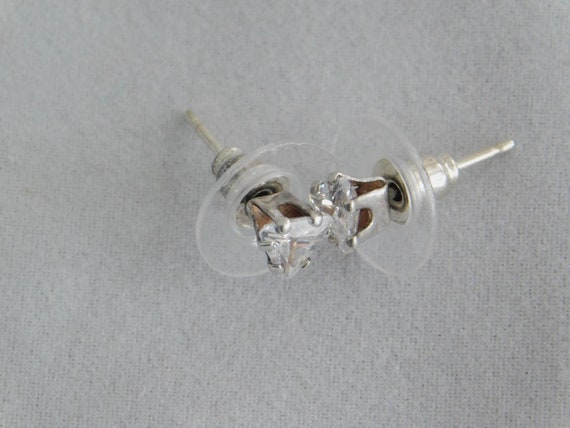 Vintage Collectible Sterling Silver Earring with … - image 1