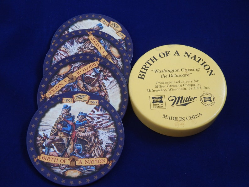 Vintage Collectible Miller Beer Coasters Etsy