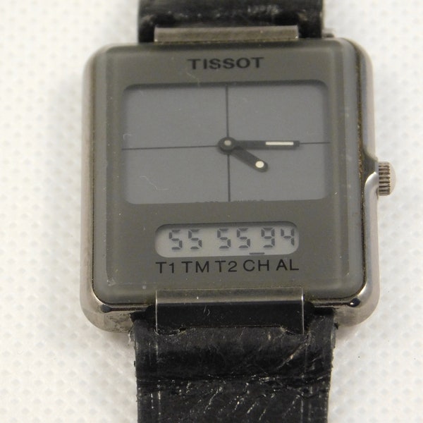 Vintage verzamelbaar Tissot twee-timer polshorloge